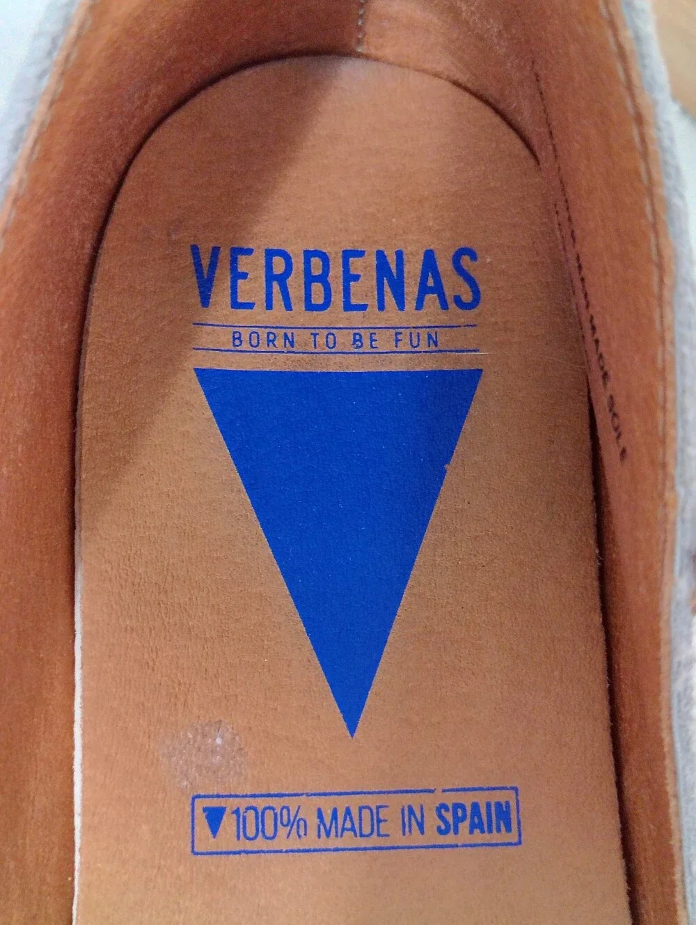 VERBENAS CARMEN ESPADRILLES FLATS Gray Suede Casual Slip-On Shoes Made In Spain